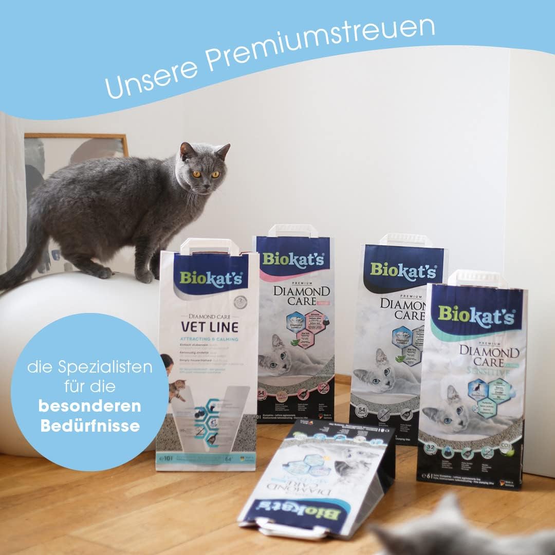 biokat's diamond care fresh katzenstreu mit babypuder duft feine klumpstreu aus bentonit mit aktivkohle und aloe vera 1 sack (1 x 10 l) biokat's diamond care fresh katzenstreu mit babypuder duft feine klumpstreu aus bentonit mit aktivkohle und aloe vera 1 sack (1 x 10 l)