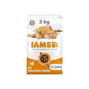 Home iams katzenfutter trocken mit huhn trockenfutter für katzen im alter von 1 6 jahren, 3 kg